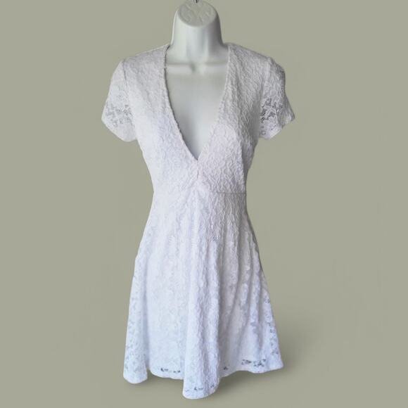 Show me your MuMu white Ibiza summer dress MD cottage core, Coastal Boho chic - Picture 3 of 14